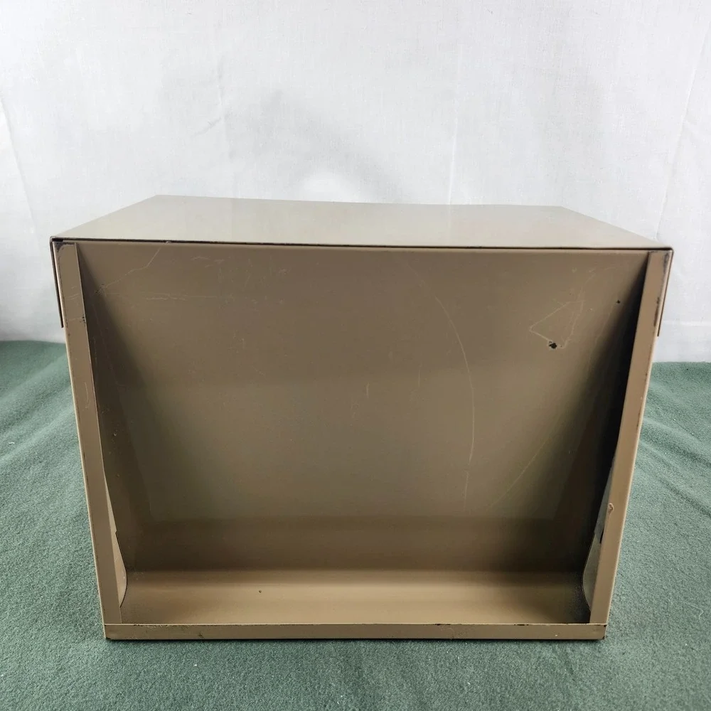 Vintage METAL Desktop File Tray 3 Tier Herald Square 9.5